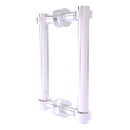 Contemporary Back to Back Shower Door Pull with Smooth Accents