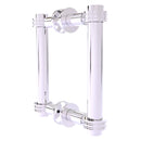 Contemporary Back to Back Shower Door Pull with Dotted Accents