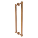 Contemporary Back to Back Shower Door Pull with Grooved Accents