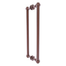 Contemporary Back to Back Shower Door Pull with Grooved Accents