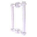 Contemporary Back to Back Shower Door Pull with Twisted Accents