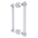 Contemporary Back to Back Shower Door Pull with Twisted Accents