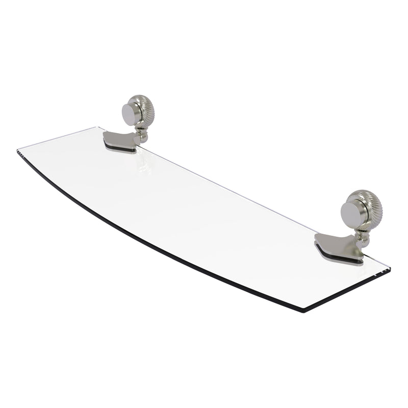 Venus Collection Glass Shelf with Twisted Accents