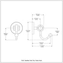 Satellite Orbit Two Collection Robe Hook