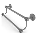 Satellite Orbit Two Collection Double Towel Bar with Grooved Accents