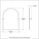 Frameless Arched Top Tilt Mirror with Beveled Edge