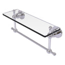 Astor Place Vanity Glass Shelf  with Integrated Towel Bar