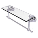Astor Place Vanity Glass Shelf  with Integrated Towel Bar