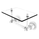 Astor Place Porte-papier hygi茅nique  deux poteaux avec 茅tag猫re en verre