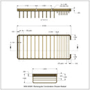 Rectangular Combination Shower Basket