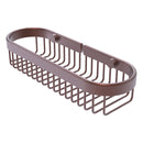 Panier ovale en fil m茅tallique pour articles de toilette