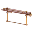 Carolina Crystal Collection Gallery Wood Shelf with Towel Bar