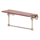 Carolina Crystal Collection Wood shelf with Integrated Towel Bar