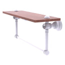 Carolina Crystal Collection Wood shelf with Integrated Towel Bar