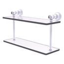 Carolina Crystal Collection Two Tiered Glass Shelf