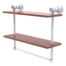 Carolina Crystal Collection Double Wood Shelf with Towel Bar