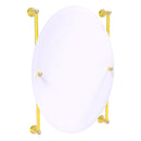 Carolina Crystal Collection Oval Frameless Rail Mounted Mirror