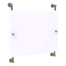 Miroir horizontal rectangulaire sans cadre mont茅 sur rail Carolina Crystal