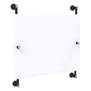 Miroir horizontal rectangulaire sans cadre mont茅 sur rail Carolina Crystal