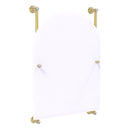 Carolina Crystal Collection Arched Top Frameless Rail Mounted Mirror