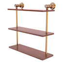 Carolina Crystal Collection Triple Wood Shelf