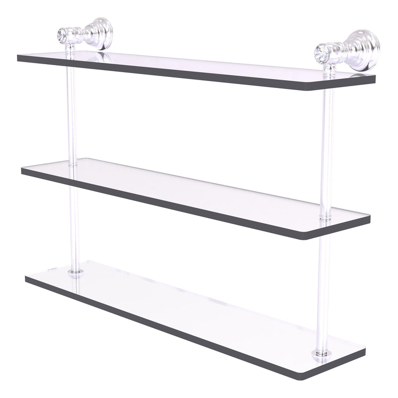 Carolina Crystal Collection Triple Glass Shelf