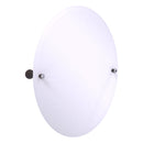 Carolina Miroir inclinable ovale sans cadre avec bord biseaut