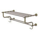 Carolina Crystal Collection Towel Shelf with Double Towel Bar