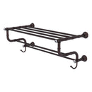 Carolina Crystal Collection Towel Shelf with Double Towel Bar