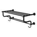 Carolina Crystal Collection Towel Shelf with Double Towel Bar