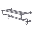 Carolina Crystal Collection Towel Shelf with Double Towel Bar