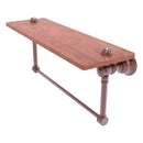 Carolina Collection Wood shelf with Integrated Towel Bar