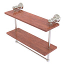 Carolina Collection Double Wood Shelf with Towel Bar