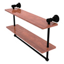 Carolina Collection Double Wood Shelf with Towel Bar