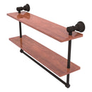 Carolina Collection Double Wood Shelf with Towel Bar