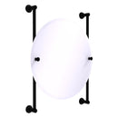 Carolina Miroir rond sans cadre mont sur rail