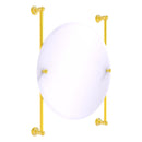 Carolina Miroir rond sans cadre mont sur rail