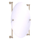 Carolina Miroir ovale mont sur rail sans cadre