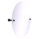 Carolina Miroir inclinable ovale sans cadre avec bord biseaut