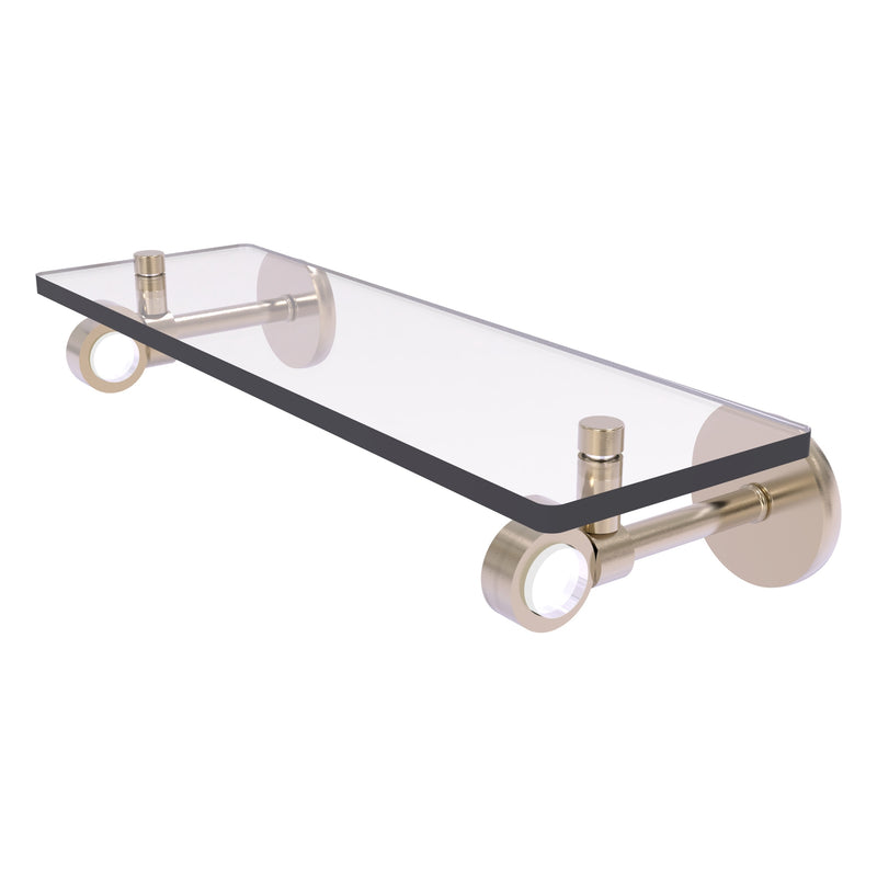 Clearview Collection Glass Shelf with Smooth Accents