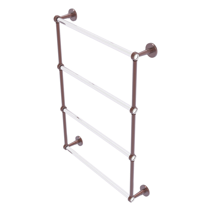 Clearview Collection 4 Tier Ladder Towel Bar with Grooved Accents