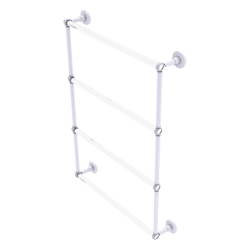 Clearview Collection 4 Tier Ladder Towel Bar with Twisted Accents