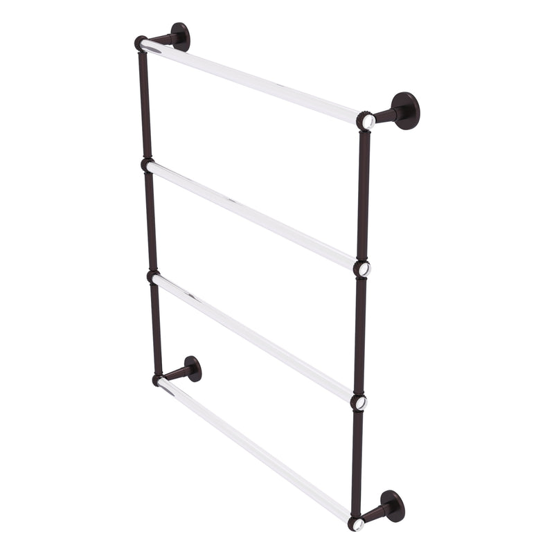 Clearview Collection 4 Tier Ladder Towel Bar with Twisted Accents