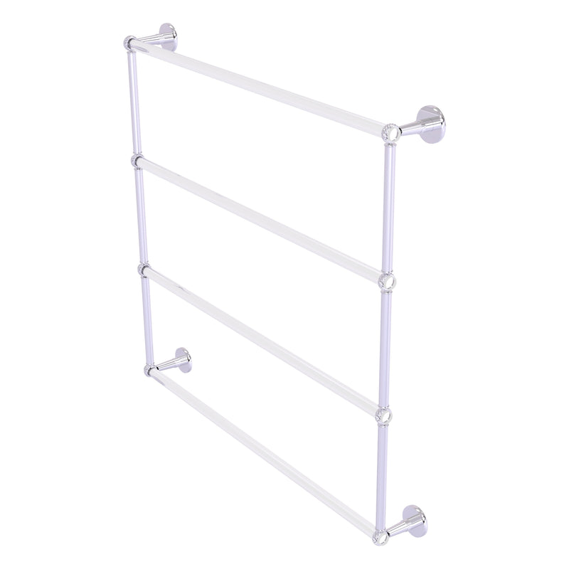 Clearview Collection 4 Tier Ladder Towel Bar with Twisted Accents