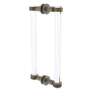 Clearview Collection Back to Back Shower Door Pull with Dotted Accents