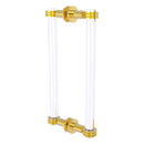 Clearview Collection Back to Back Shower Door Pull with Dotted Accents