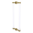 Clearview Collection Back to Back Shower Door Pull with Grooved Accents