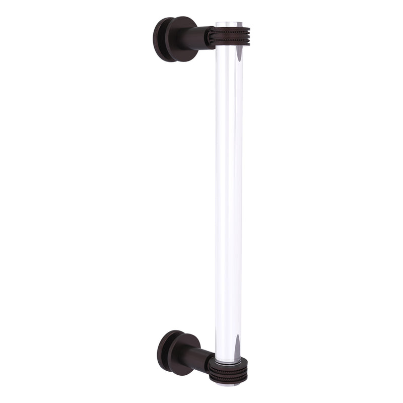 Clearview Collection Single Side Shower Door Pull with Dotted Accents