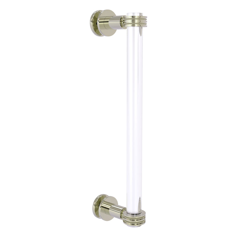 Clearview Collection Single Side Shower Door Pull with Dotted Accents