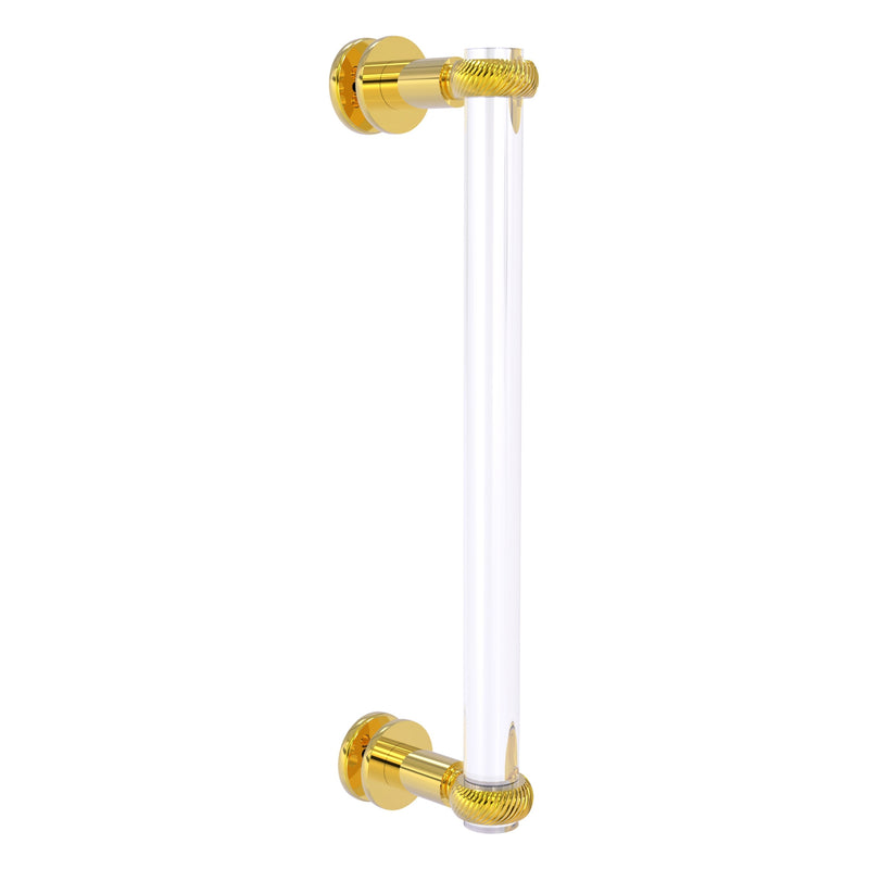 Clearview Collection Single Side Shower Door Pull with Twisted Accents